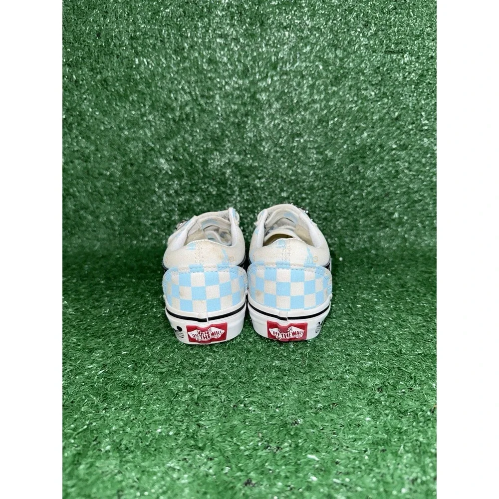 Vans Disney Classic Slip On Checkerboard Blue White Walking Shoe Toddler Size 13